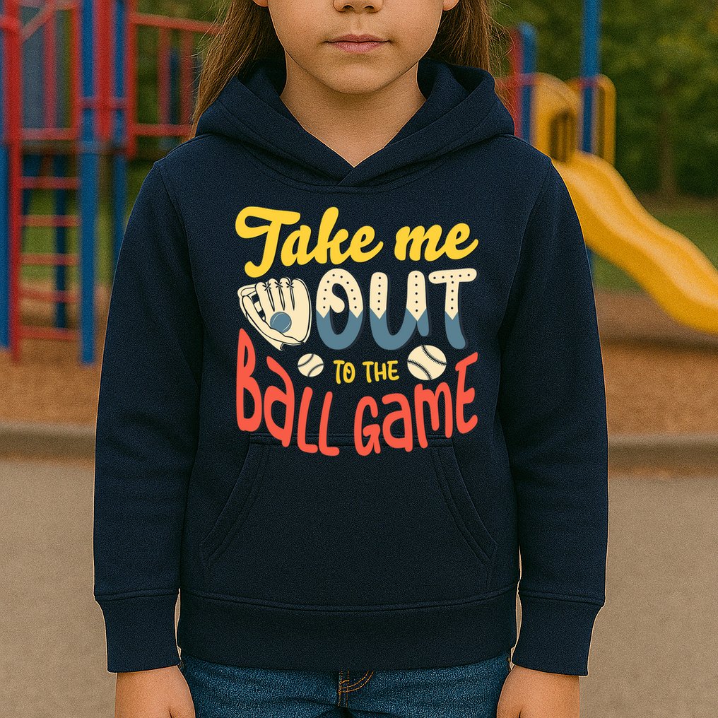 Take me out to the ball game for a Baseball Fan Baseball Kids Hoodie