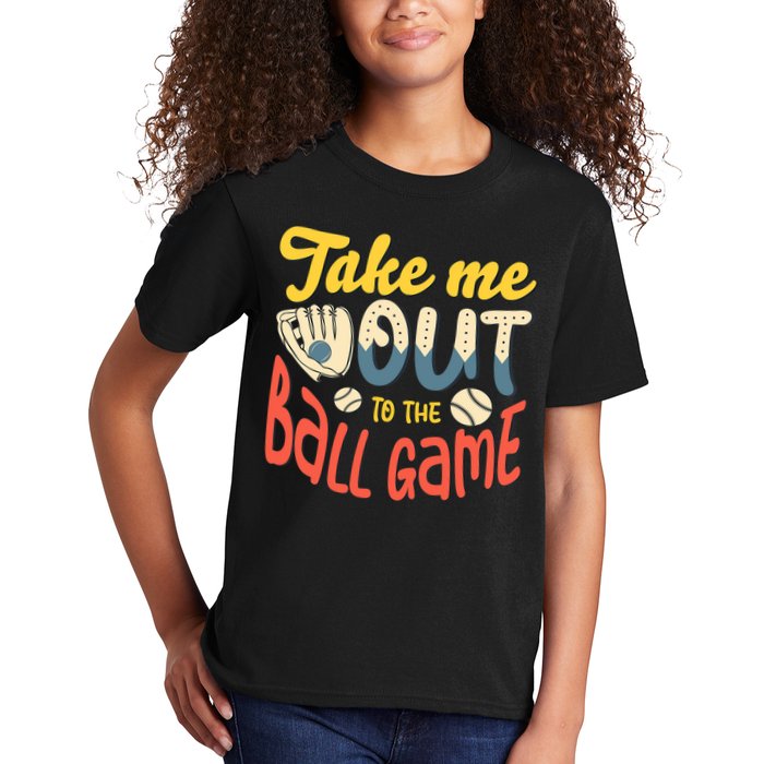 Take me out to the ball game for a Baseball Fan Baseball Kids T-Shirt