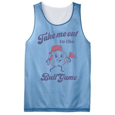 Take Me Out To The Ball Game Baseball Softball Mesh Reversible Basketball Jersey Tank