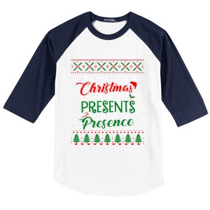 The Magic Of Christmas Is Not In The Presents Ugly Sweater Cool Gift Baseball Sleeve Shirt