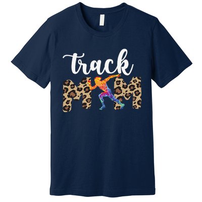 Track Mom Of A Track And Field Athlete Track Mama Premium T-Shirt