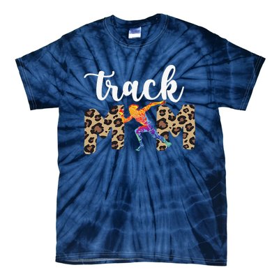 Track Mom Of A Track And Field Athlete Track Mama Tie-Dye T-Shirt