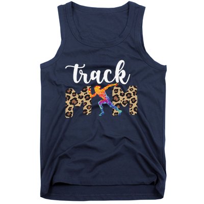 Track Mom Of A Track And Field Athlete Track Mama Tank Top