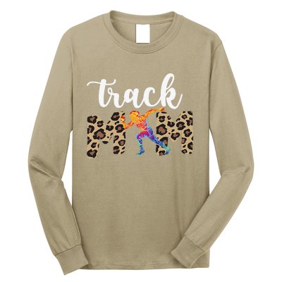 Track Mom Of A Track And Field Athlete Track Mama Long Sleeve Shirt