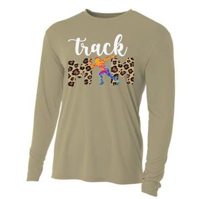 Track Mom Of A Track And Field Athlete Track Mama Cooling Performance Long Sleeve Crew