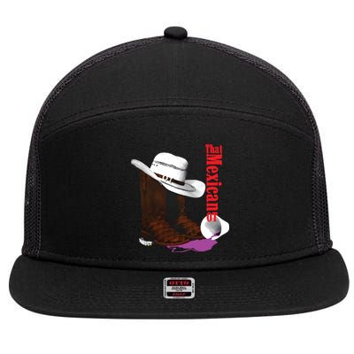 That Mexican Ot Cowboy 7 Panel Mesh Trucker Snapback Hat