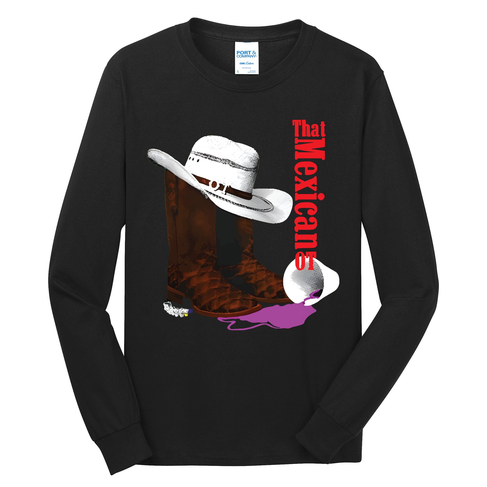 That Mexican Ot Cowboy Tall Long Sleeve T-Shirt