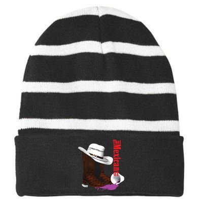 That Mexican Ot Cowboy Striped Beanie with Solid Band