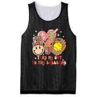 Take Me Out To The Ballgame Game Day Football Season Football Team Mesh Reversible Basketball Jersey Tank