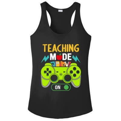 Teaching Mode On Gamer Back To School First Days Gift Ladies PosiCharge Competitor Racerback Tank