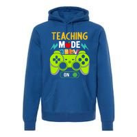 Teaching Mode On Gamer Back To School First Days Gift Premium Hoodie