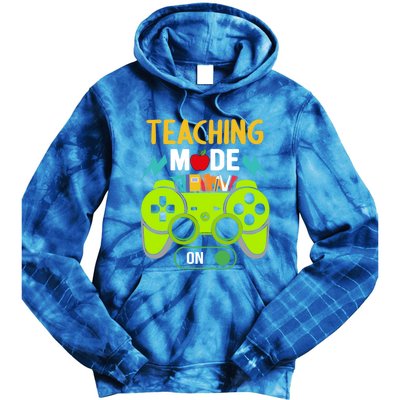 Teaching Mode On Gamer Back To School First Days Gift Tie Dye Hoodie