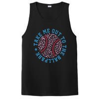 Take Me Out To The Ballpark Leopard Baseball Mom Retro Baseball Game Day PosiCharge Competitor Tank