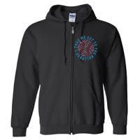 Take Me Out To The Ballpark Leopard Baseball Mom Retro Baseball Game Day Full Zip Hoodie