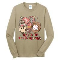 Take Me Out To The Ball Game Baseball Player Fans Lover Tall Long Sleeve T-Shirt