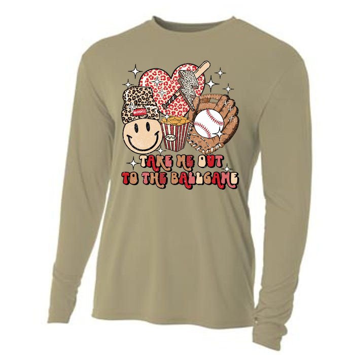 Take Me Out To The Ball Game Baseball Player Fans Lover Cooling Performance Long Sleeve Crew