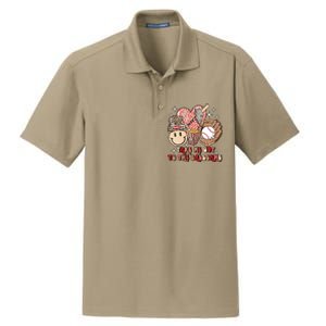 Take Me Out To The Ball Game Baseball Player Fans Lover Dry Zone Grid Polo