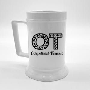 Therapist Minimalist Occupational Therapy Pocket Beer Stein