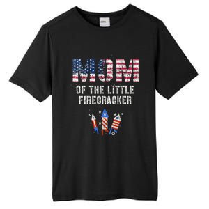 The Mom Of The Little Firecracker 4th Of July Expecting Great Gift Tall Fusion ChromaSoft Performance T-Shirt