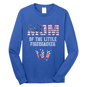 The Mom Of The Little Firecracker 4th Of July Expecting Great Gift Long Sleeve Shirt