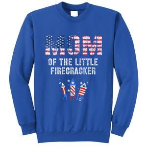 The Mom Of The Little Firecracker 4th Of July Expecting Great Gift Sweatshirt