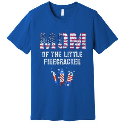 The Mom Of The Little Firecracker 4th Of July Expecting Great Gift Premium T-Shirt