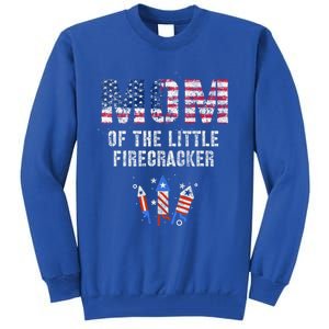 The Mom Of The Little Firecracker 4th Of July Expecting Great Gift Tall Sweatshirt