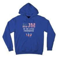 The Mom Of The Little Firecracker 4th Of July Expecting Great Gift Tall Hoodie