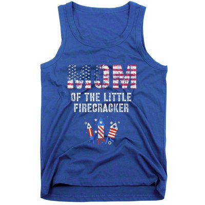 The Mom Of The Little Firecracker 4th Of July Expecting Great Gift Tank Top