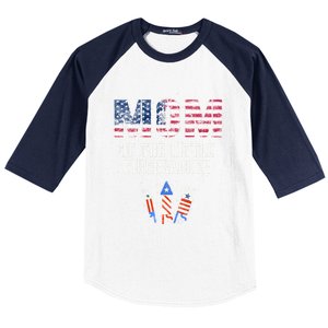 The Mom Of The Little Firecracker 4th Of July Expecting Great Gift Baseball Sleeve Shirt