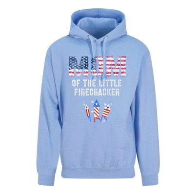 The Mom Of The Little Firecracker 4th Of July Expecting Great Gift Unisex Surf Hoodie