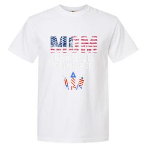 The Mom Of The Little Firecracker 4th Of July Expecting Great Gift Garment-Dyed Heavyweight T-Shirt