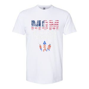 The Mom Of The Little Firecracker 4th Of July Expecting Great Gift Softstyle CVC T-Shirt