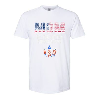 The Mom Of The Little Firecracker 4th Of July Expecting Great Gift Softstyle CVC T-Shirt