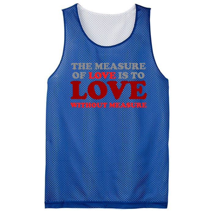 The Measure Of Love Without Measure Unconditional Gift Mesh Reversible Basketball Jersey Tank