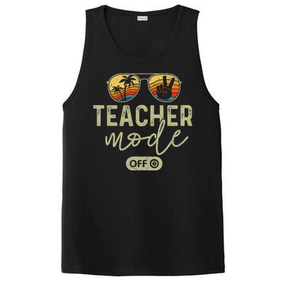 Teacher Mode Off Sunglasses Retro Sunset Summer Vacation PosiCharge Competitor Tank