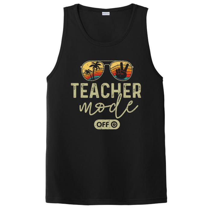 Teacher Mode Off Sunglasses Retro Sunset Summer Vacation PosiCharge Competitor Tank