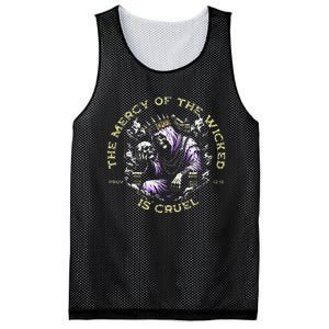 The Mercy Of The Wicked Is Cruel Mesh Reversible Basketball Jersey Tank