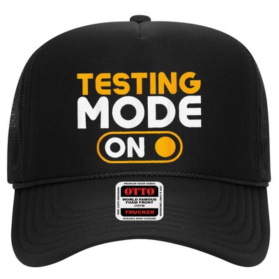 Testing Mode On Day Trucker Hat