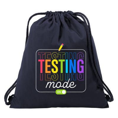 Testing Mode On Testing Day Teacher Drawstring Bag