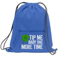 Tip Me One More Time Waiter Bartender St Patrick´s Day Funny Gift Sweatshirt Cinch Pack Bag