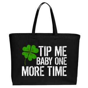 Tip Me One More Time Waiter Bartender St Patrick´s Day Funny Gift Cotton Canvas Jumbo Tote