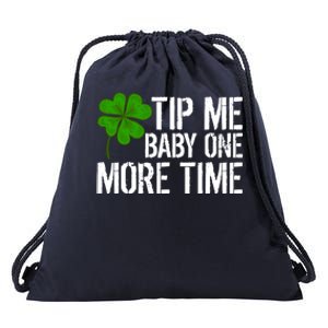 Tip Me One More Time Waiter Bartender St Patrick´s Day Funny Gift Drawstring Bag