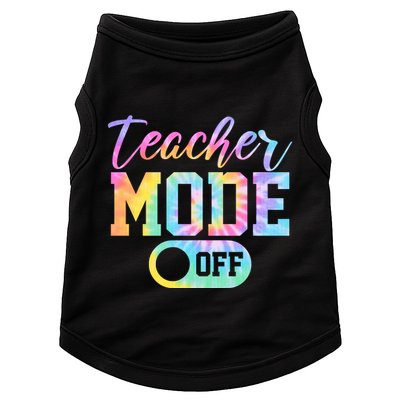 Teacher Mode Off Colorful Retro Doggie Tank