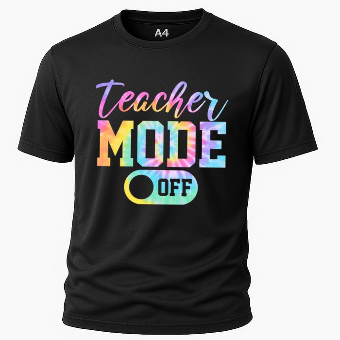 Teacher Mode Off Colorful Retro Performance Shirt