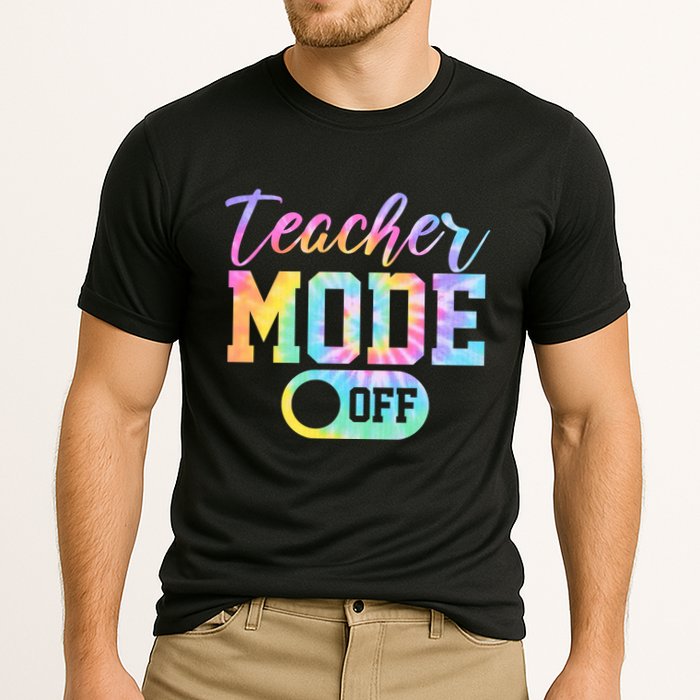 Teacher Mode Off Colorful Retro Performance Shirt