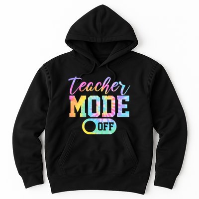 Teacher Mode Off Colorful Retro Hoodie