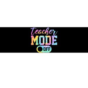 Teacher Mode Off Colorful Retro Bumper Sticker