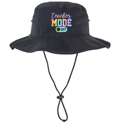 Teacher Mode Off Colorful Retro Bucket Hat