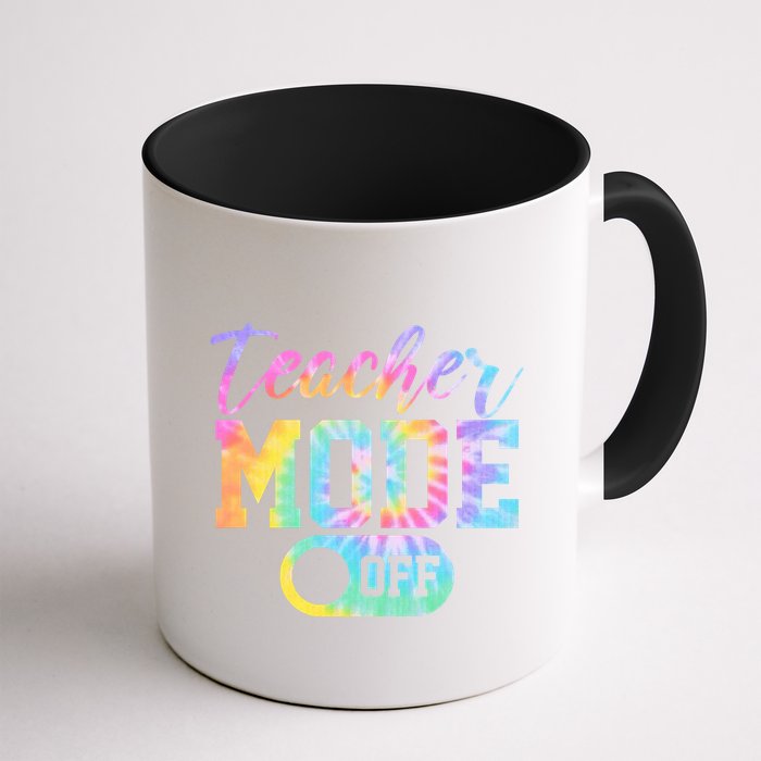 Teacher Mode Off Colorful Retro Mug